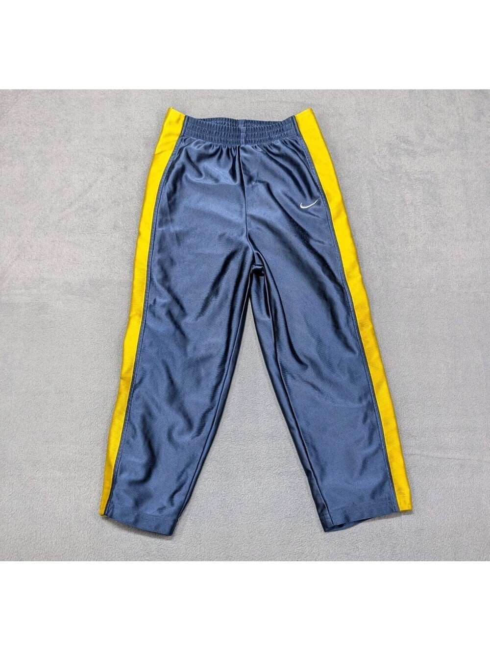 Nike Youth Medium Blue Yellow Vintage Tearaway Snap Pants Basketball 90s Retro